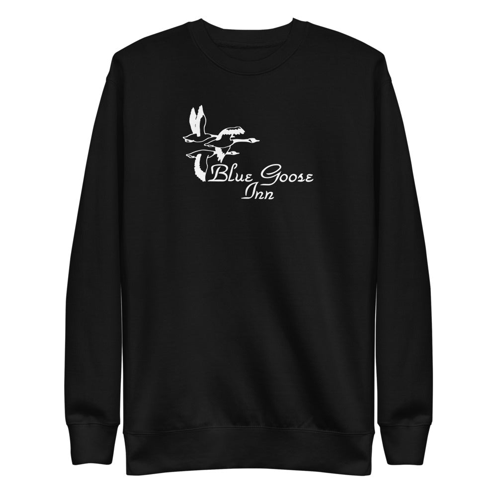 Black crewneck ghost view