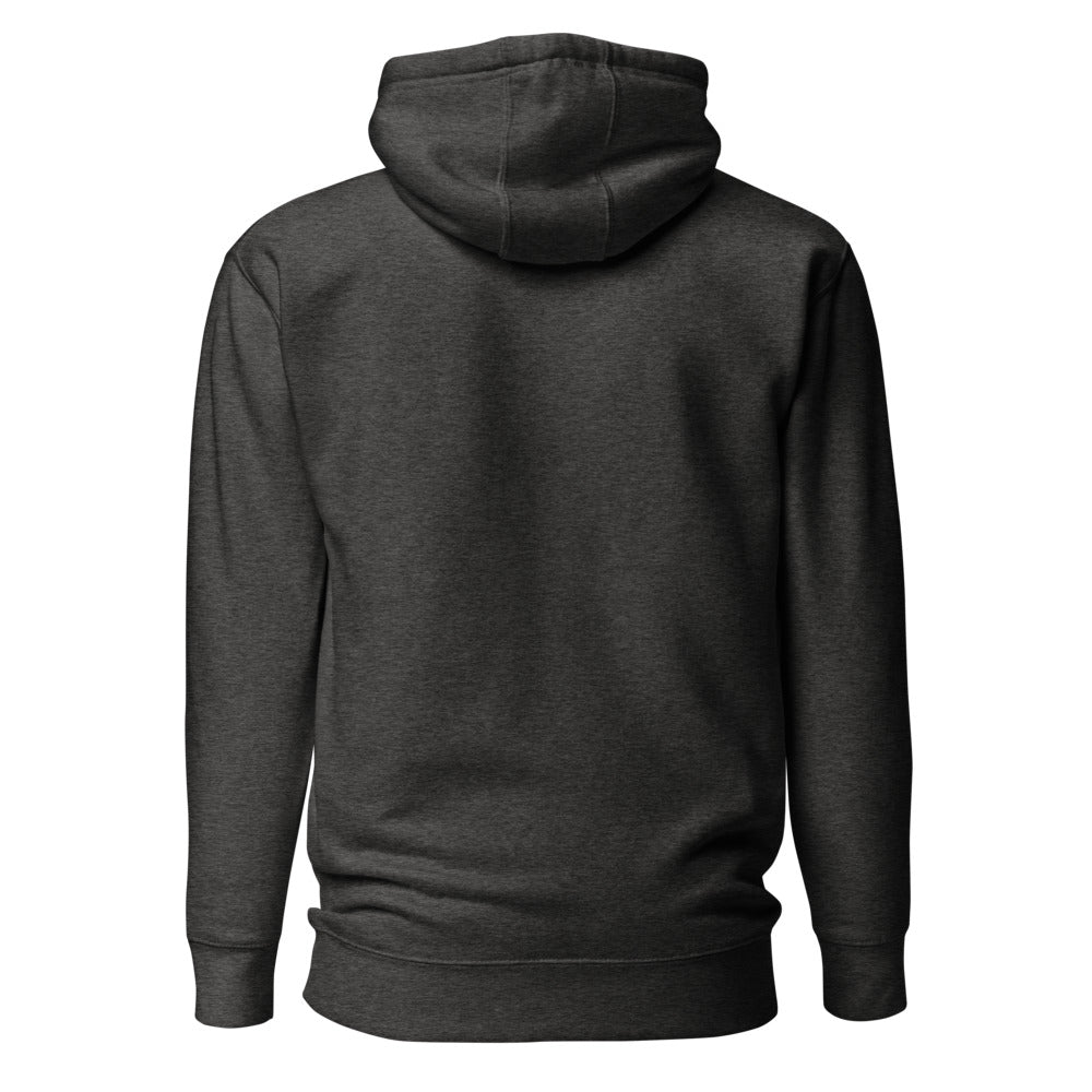 Blue Goose Inn Hoodie, Charcoal Heather, back