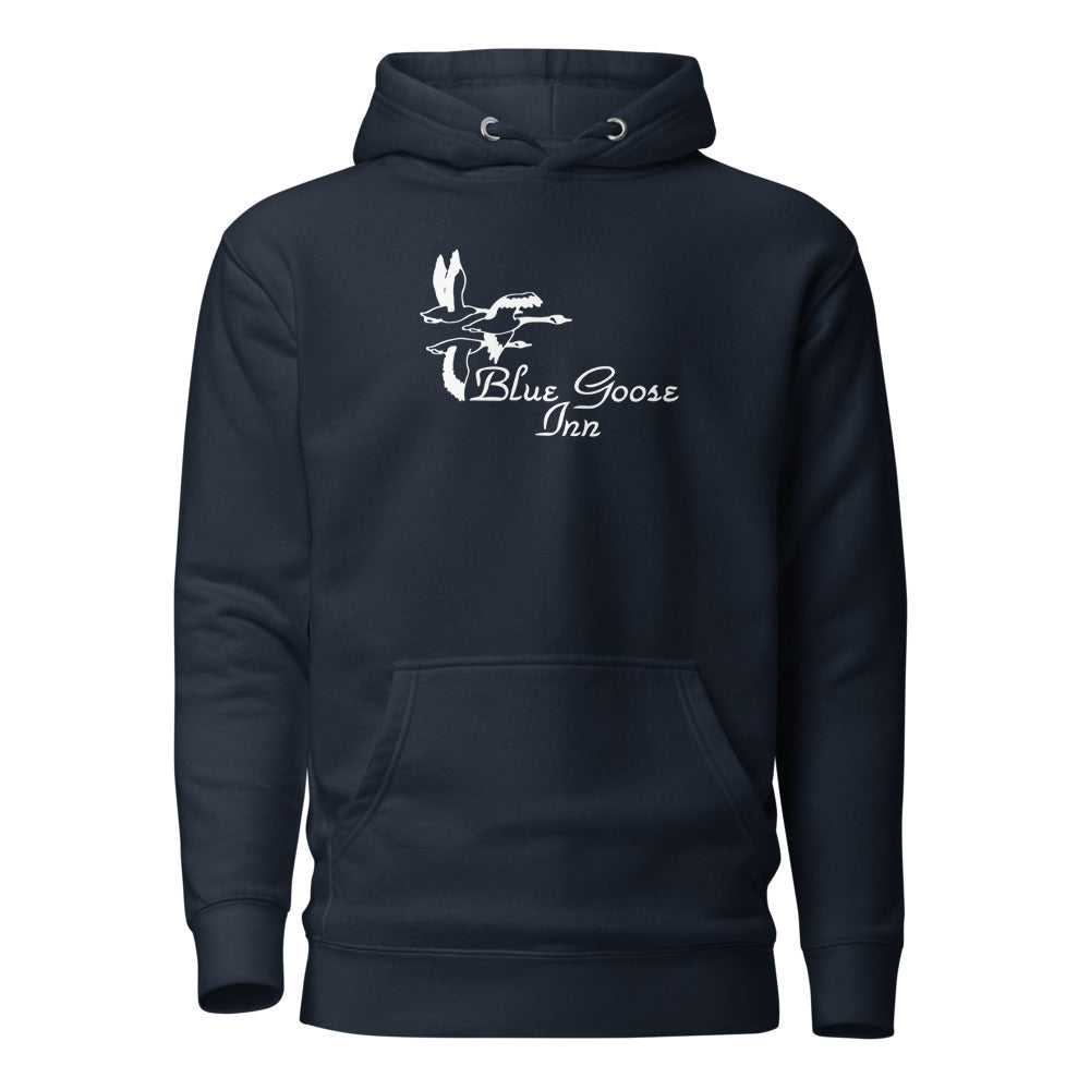 Blue Goose Inn Hoodie, Navy Blazer