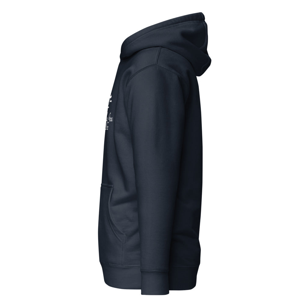 Blue Goose Inn Hoodie, Navy Blazer, left