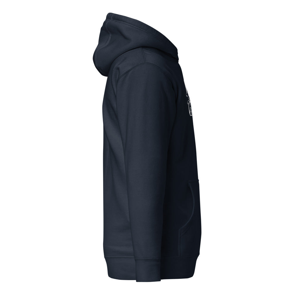 Blue Goose Inn Hoodie, Navy Blazer, right